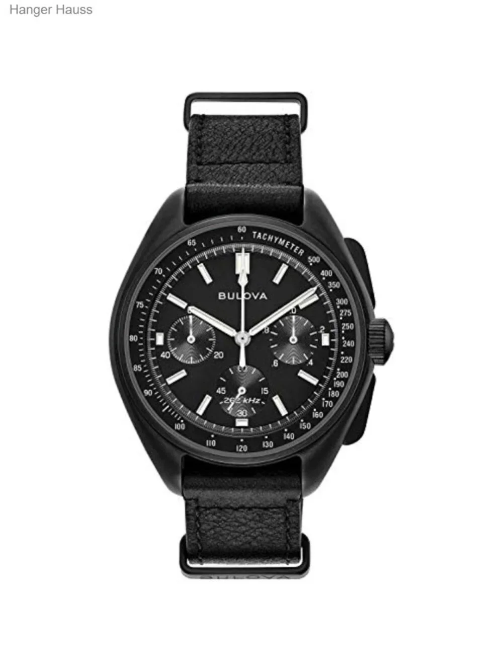 Men's Lunar Pilot Chronograph Watch, Black Ion-Plated Stainless Steel, Sapphire